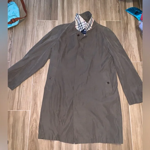 Burberry Nova Check Kensington Green men’s Coat trench size 48r